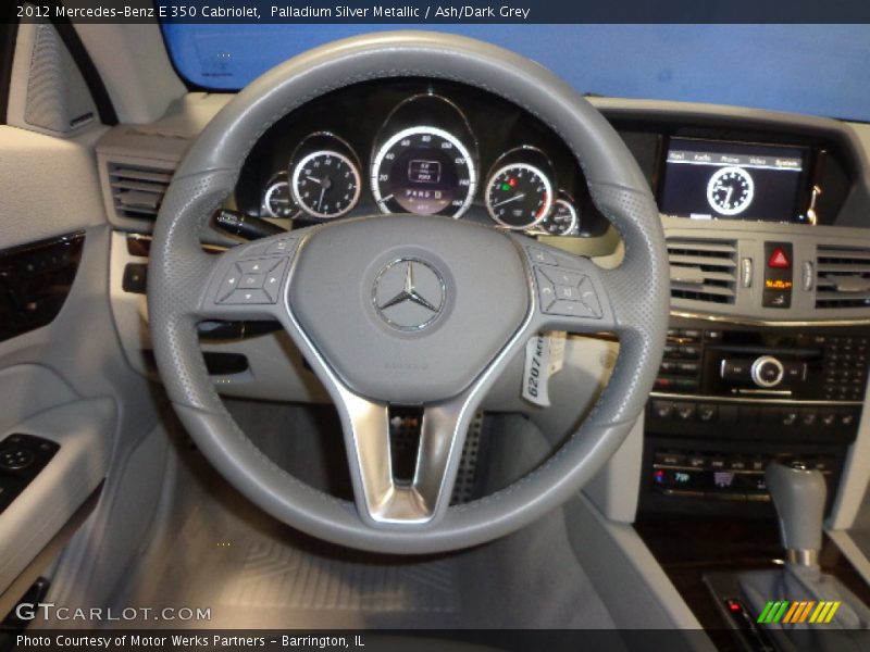 Palladium Silver Metallic / Ash/Dark Grey 2012 Mercedes-Benz E 350 Cabriolet