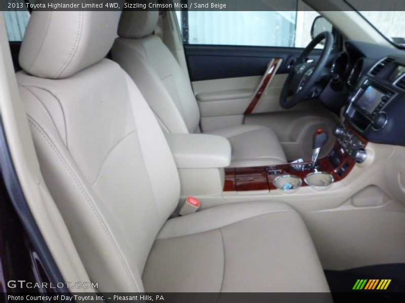 Sizzling Crimson Mica / Sand Beige 2013 Toyota Highlander Limited 4WD