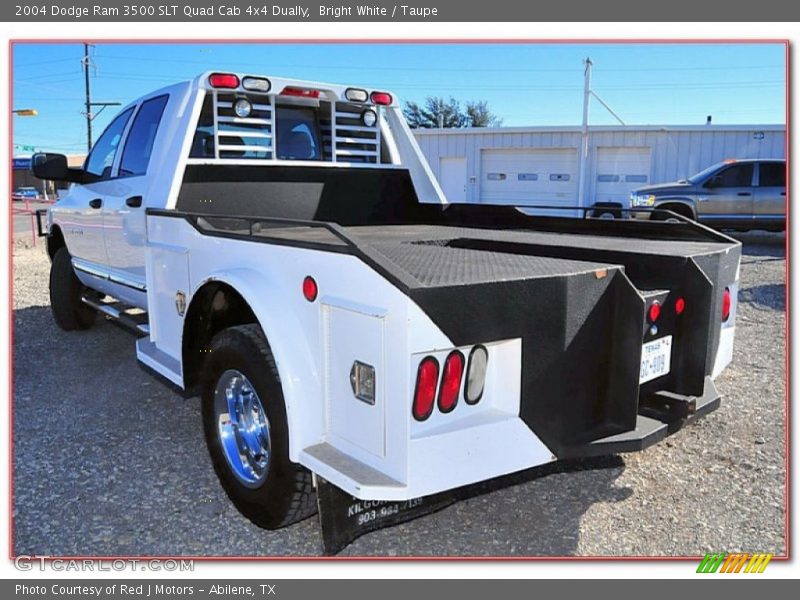 Bright White / Taupe 2004 Dodge Ram 3500 SLT Quad Cab 4x4 Dually