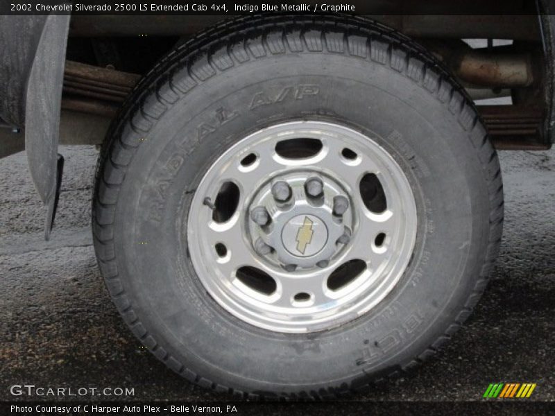 Indigo Blue Metallic / Graphite 2002 Chevrolet Silverado 2500 LS Extended Cab 4x4