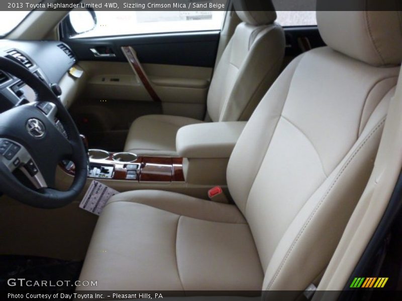 Sizzling Crimson Mica / Sand Beige 2013 Toyota Highlander Limited 4WD