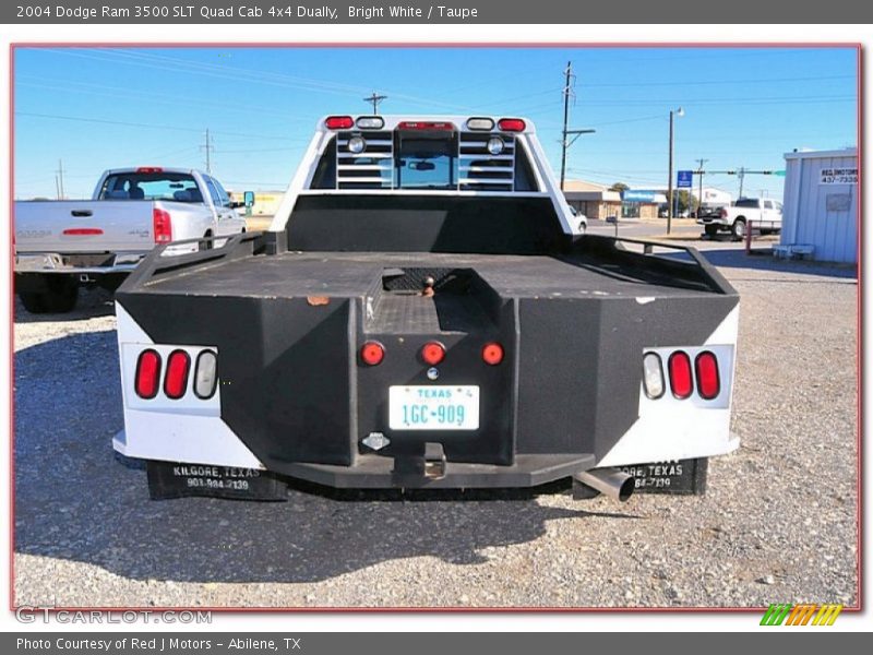 Bright White / Taupe 2004 Dodge Ram 3500 SLT Quad Cab 4x4 Dually