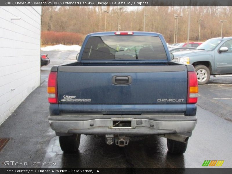 Indigo Blue Metallic / Graphite 2002 Chevrolet Silverado 2500 LS Extended Cab 4x4