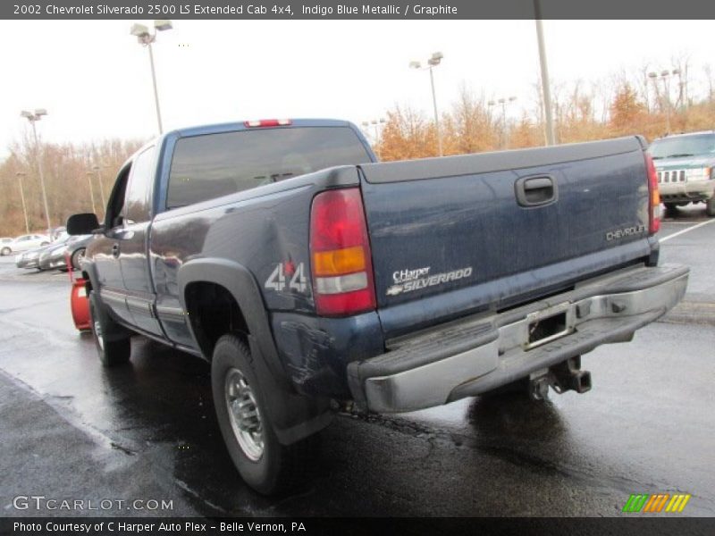 Indigo Blue Metallic / Graphite 2002 Chevrolet Silverado 2500 LS Extended Cab 4x4