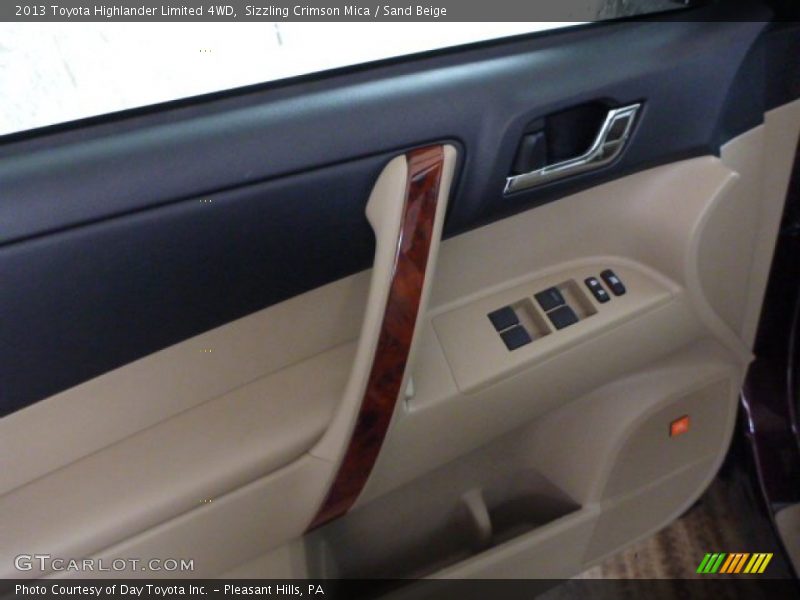 Sizzling Crimson Mica / Sand Beige 2013 Toyota Highlander Limited 4WD