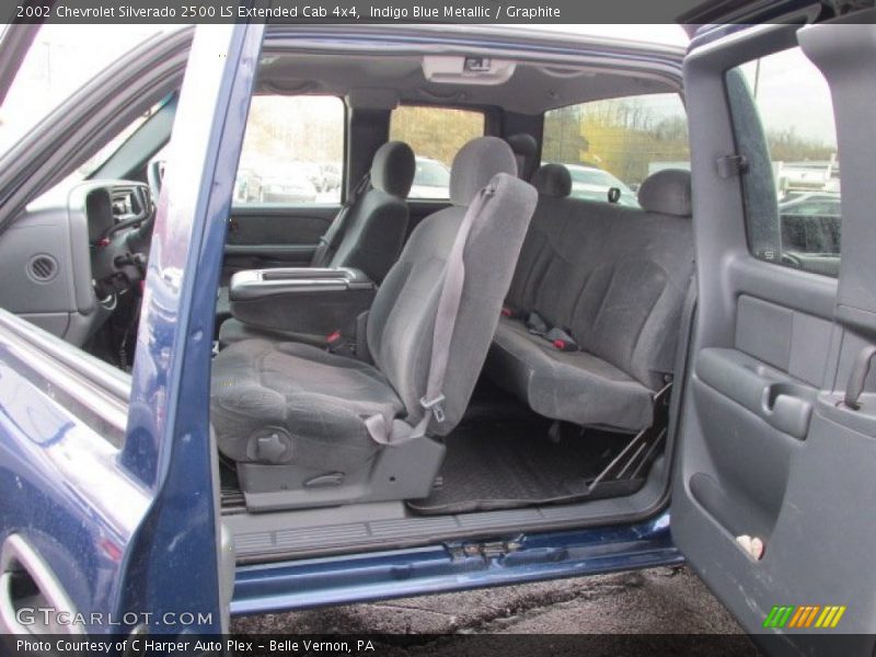 Indigo Blue Metallic / Graphite 2002 Chevrolet Silverado 2500 LS Extended Cab 4x4