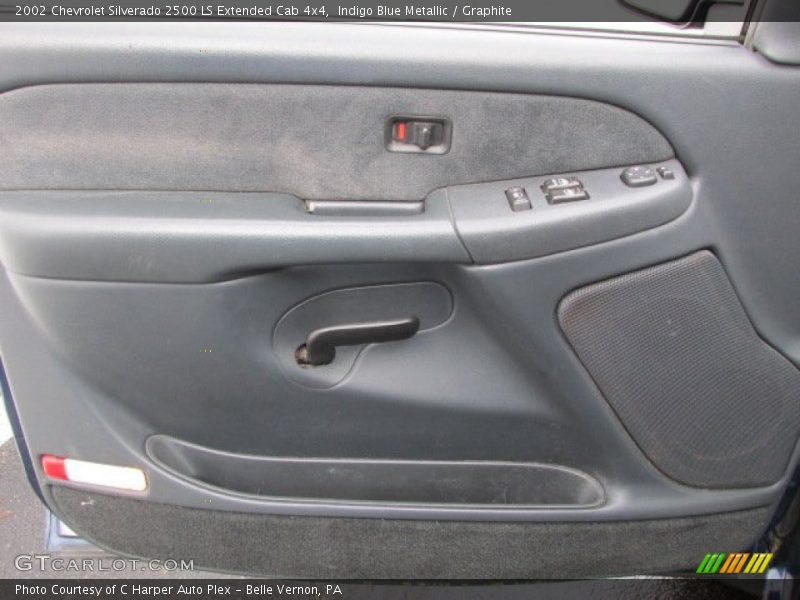 Indigo Blue Metallic / Graphite 2002 Chevrolet Silverado 2500 LS Extended Cab 4x4