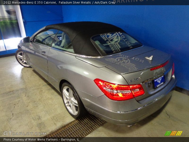 Palladium Silver Metallic / Ash/Dark Grey 2012 Mercedes-Benz E 350 Cabriolet
