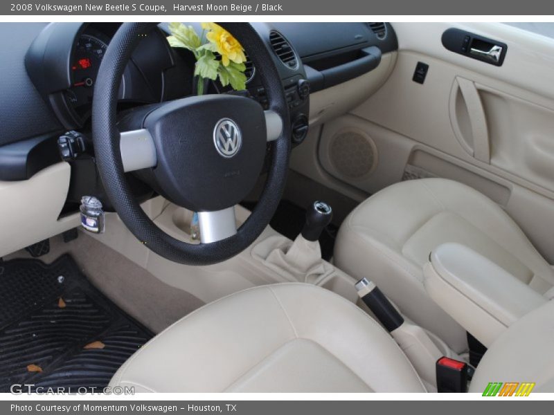 Harvest Moon Beige / Black 2008 Volkswagen New Beetle S Coupe
