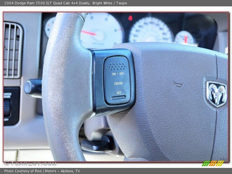 Bright White / Taupe 2004 Dodge Ram 3500 SLT Quad Cab 4x4 Dually