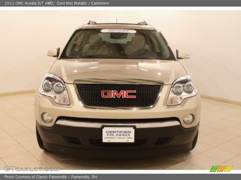 Gold Mist Metallic / Cashmere 2011 GMC Acadia SLT AWD