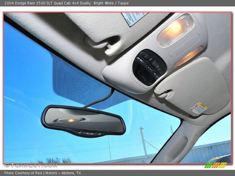 Bright White / Taupe 2004 Dodge Ram 3500 SLT Quad Cab 4x4 Dually