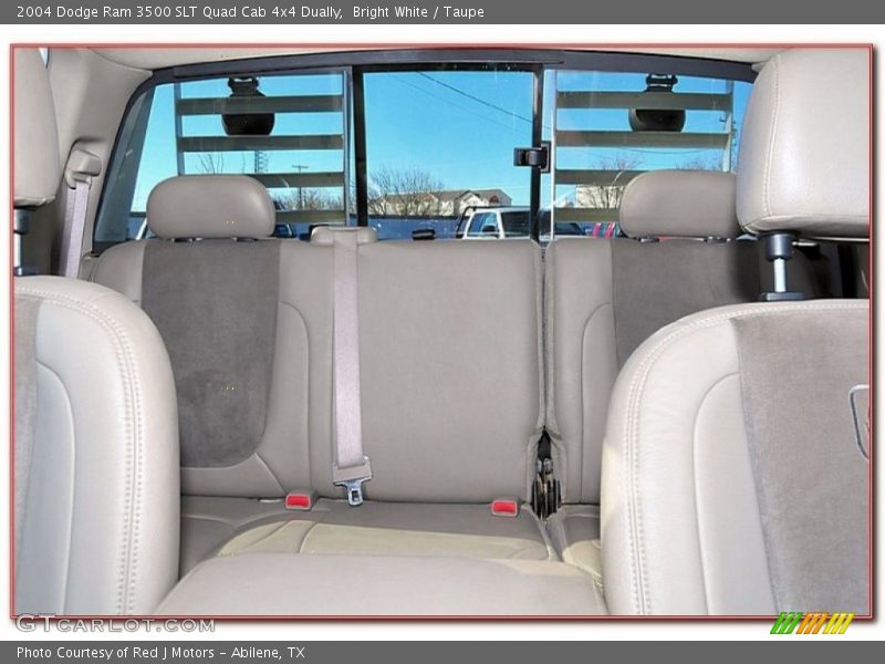 Bright White / Taupe 2004 Dodge Ram 3500 SLT Quad Cab 4x4 Dually