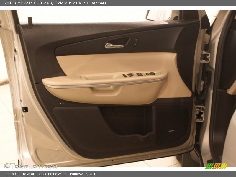 Gold Mist Metallic / Cashmere 2011 GMC Acadia SLT AWD
