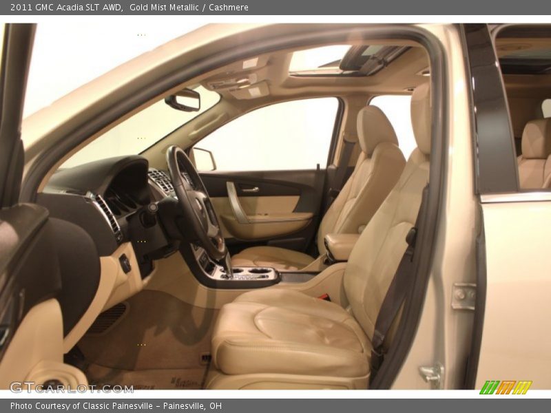 Gold Mist Metallic / Cashmere 2011 GMC Acadia SLT AWD