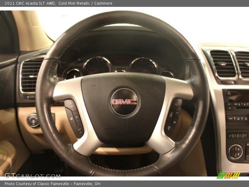 Gold Mist Metallic / Cashmere 2011 GMC Acadia SLT AWD