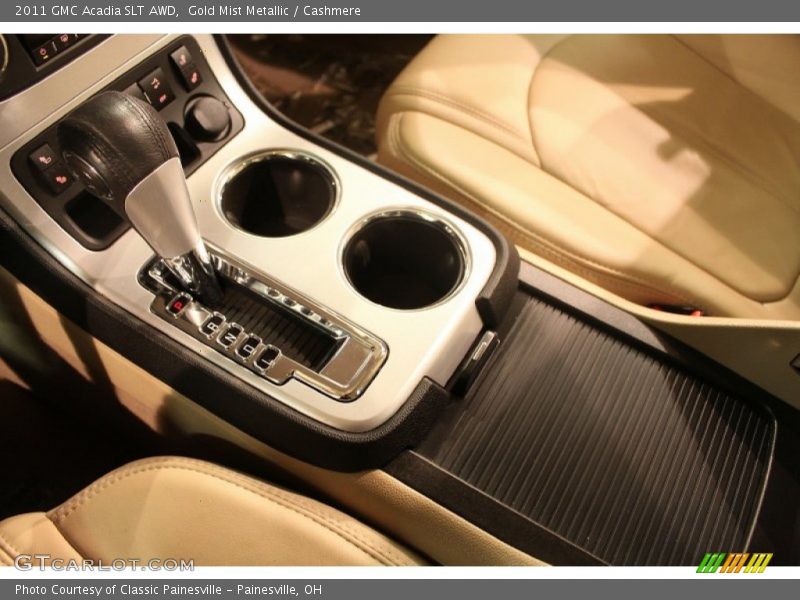 Gold Mist Metallic / Cashmere 2011 GMC Acadia SLT AWD