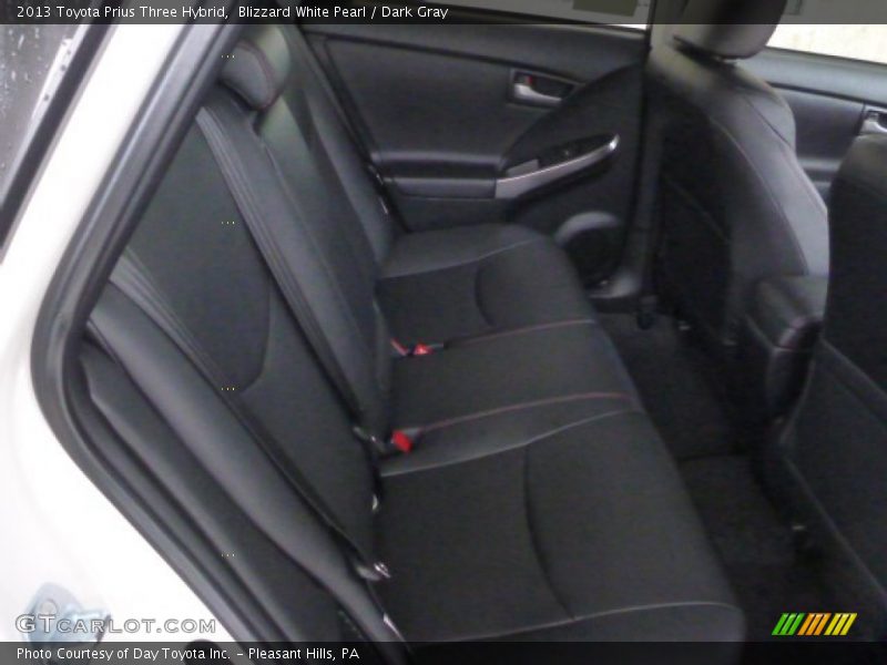 Blizzard White Pearl / Dark Gray 2013 Toyota Prius Three Hybrid