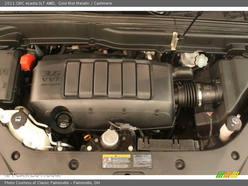Gold Mist Metallic / Cashmere 2011 GMC Acadia SLT AWD