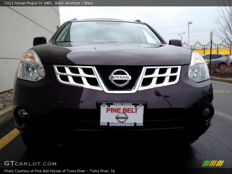 Black Amethyst / Black 2011 Nissan Rogue SV AWD