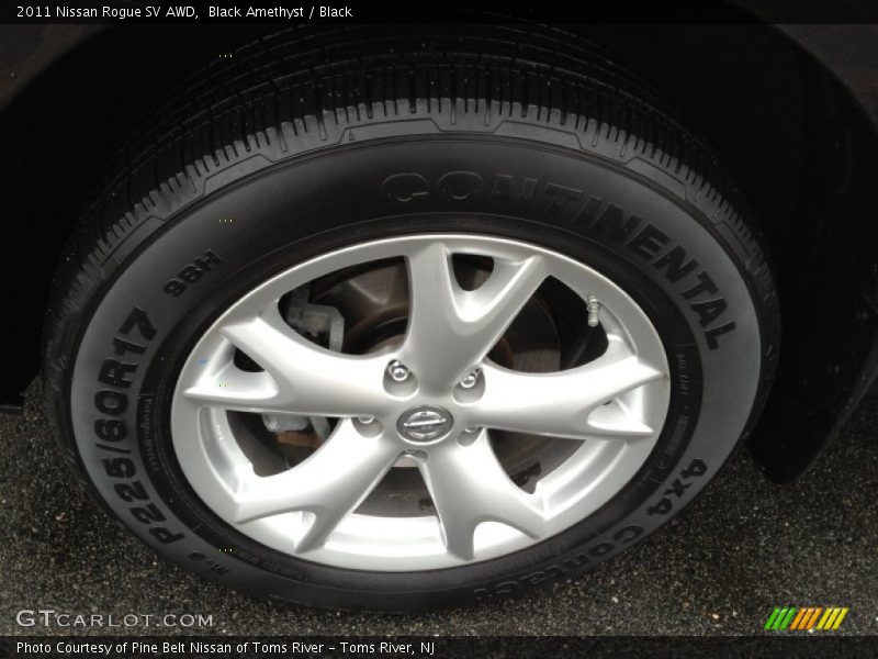 Black Amethyst / Black 2011 Nissan Rogue SV AWD