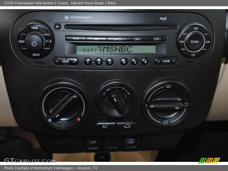 Harvest Moon Beige / Black 2008 Volkswagen New Beetle S Coupe