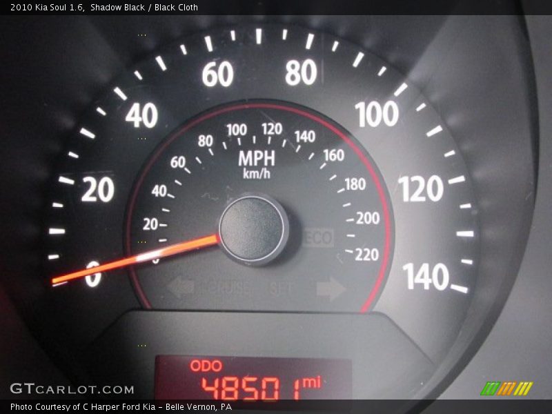 Shadow Black / Black Cloth 2010 Kia Soul 1.6