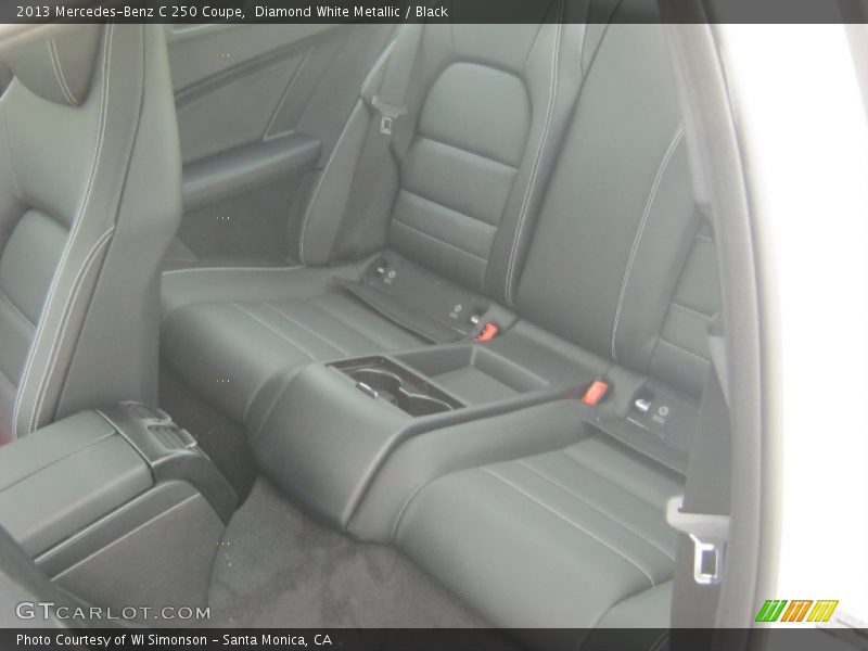 Diamond White Metallic / Black 2013 Mercedes-Benz C 250 Coupe