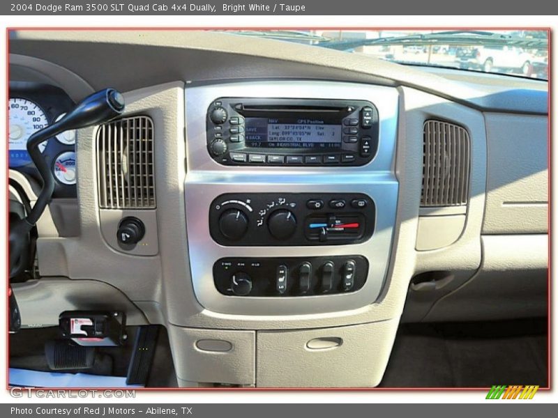 Bright White / Taupe 2004 Dodge Ram 3500 SLT Quad Cab 4x4 Dually