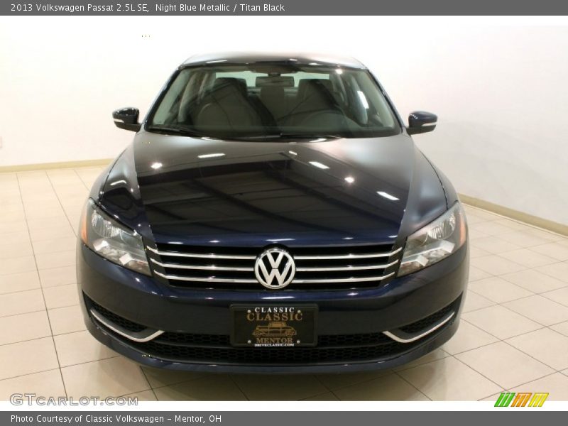 Night Blue Metallic / Titan Black 2013 Volkswagen Passat 2.5L SE