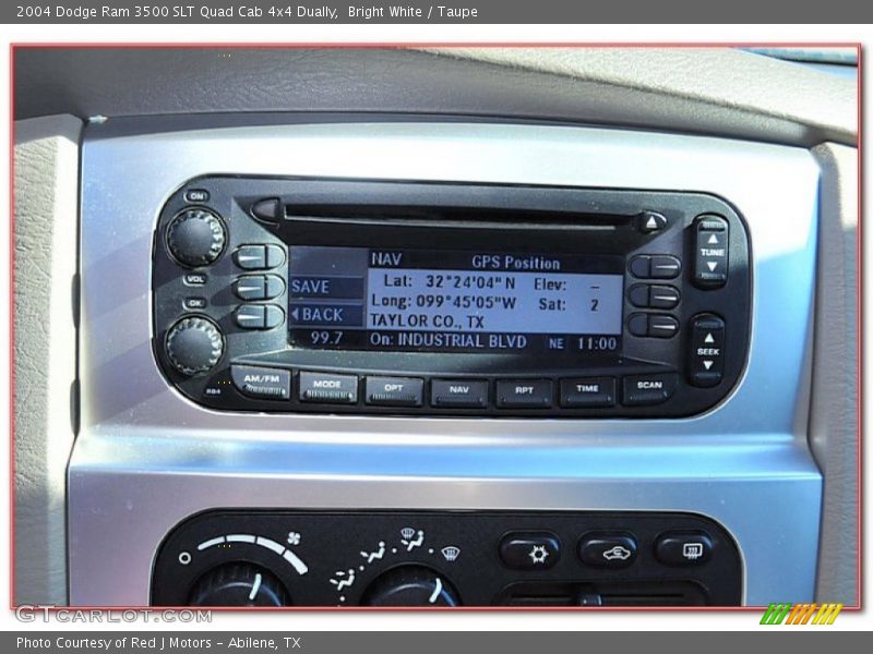 Bright White / Taupe 2004 Dodge Ram 3500 SLT Quad Cab 4x4 Dually