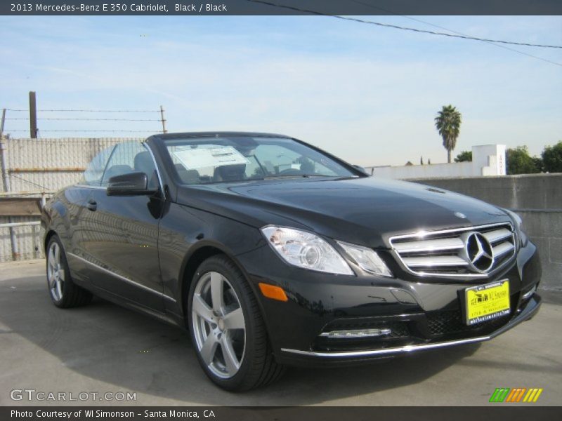 Black / Black 2013 Mercedes-Benz E 350 Cabriolet