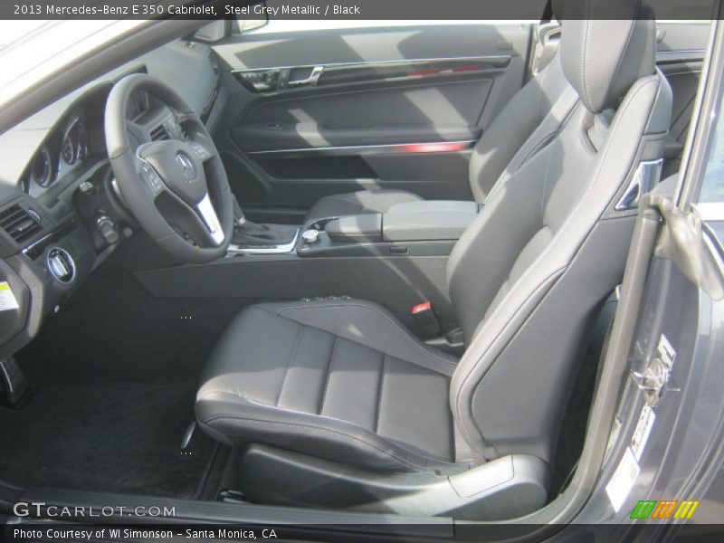 Steel Grey Metallic / Black 2013 Mercedes-Benz E 350 Cabriolet