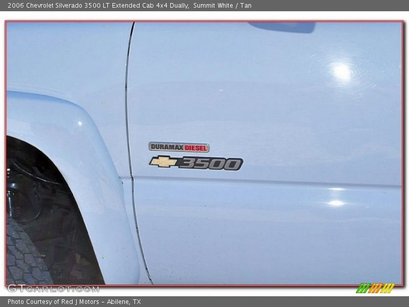 Summit White / Tan 2006 Chevrolet Silverado 3500 LT Extended Cab 4x4 Dually