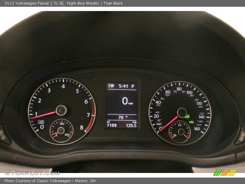 Night Blue Metallic / Titan Black 2013 Volkswagen Passat 2.5L SE