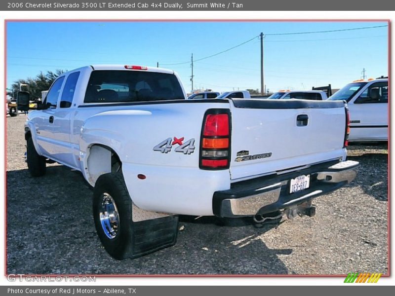 Summit White / Tan 2006 Chevrolet Silverado 3500 LT Extended Cab 4x4 Dually