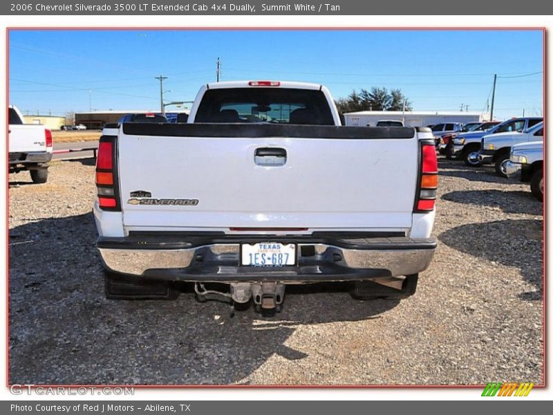 Summit White / Tan 2006 Chevrolet Silverado 3500 LT Extended Cab 4x4 Dually