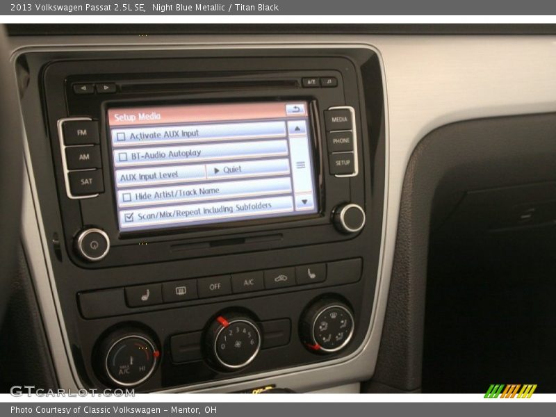 Night Blue Metallic / Titan Black 2013 Volkswagen Passat 2.5L SE