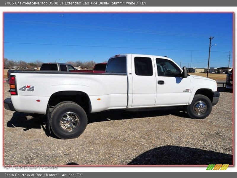 Summit White / Tan 2006 Chevrolet Silverado 3500 LT Extended Cab 4x4 Dually