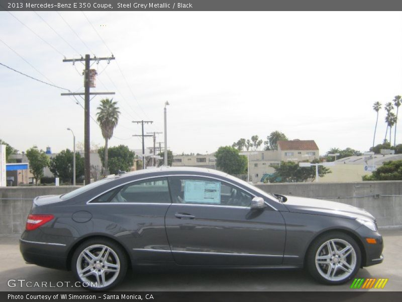 Steel Grey Metallic / Black 2013 Mercedes-Benz E 350 Coupe