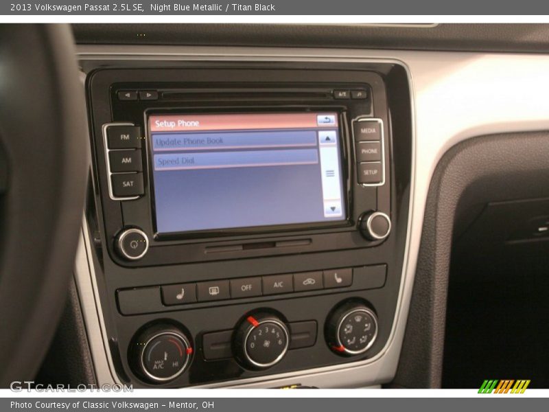 Night Blue Metallic / Titan Black 2013 Volkswagen Passat 2.5L SE