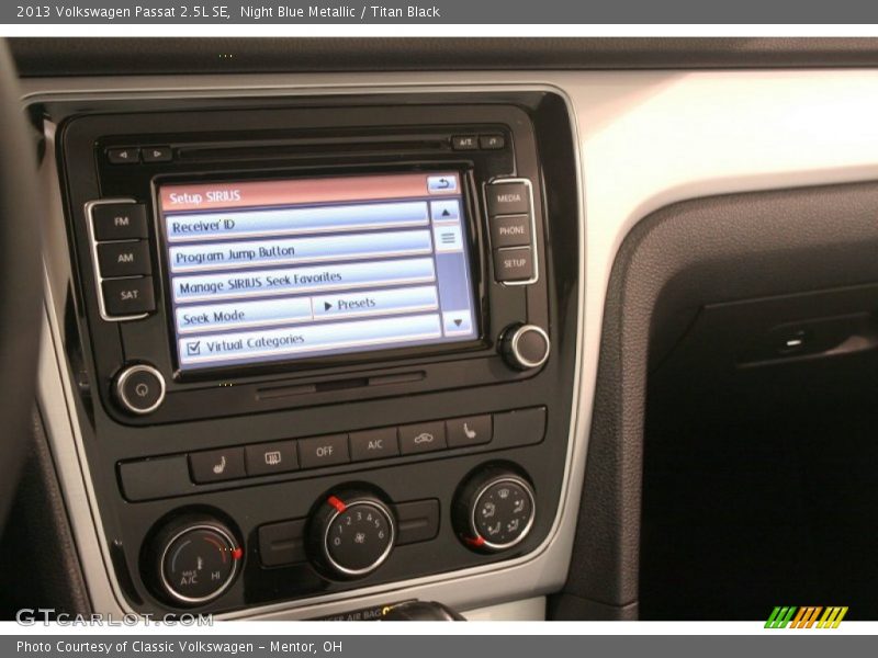 Night Blue Metallic / Titan Black 2013 Volkswagen Passat 2.5L SE