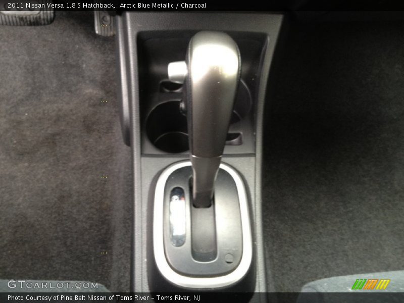 Arctic Blue Metallic / Charcoal 2011 Nissan Versa 1.8 S Hatchback