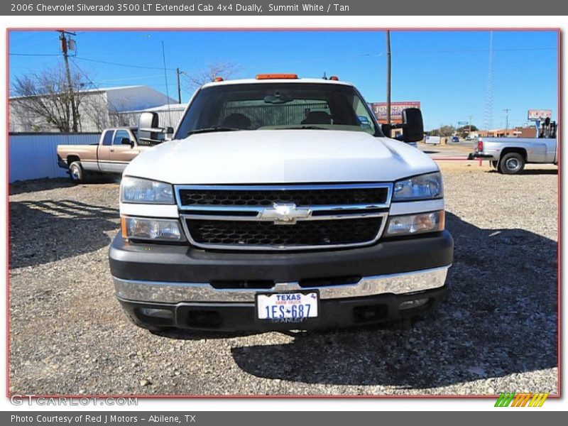 Summit White / Tan 2006 Chevrolet Silverado 3500 LT Extended Cab 4x4 Dually