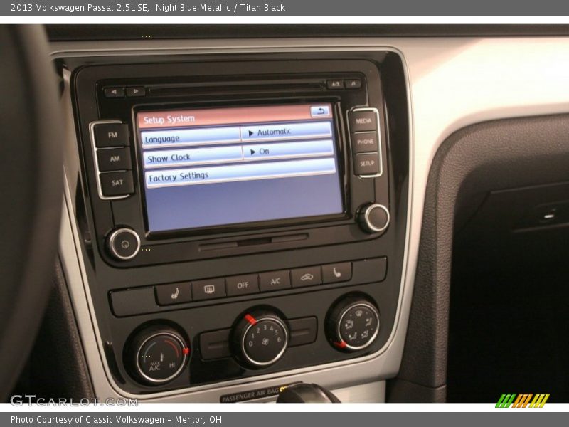 Night Blue Metallic / Titan Black 2013 Volkswagen Passat 2.5L SE