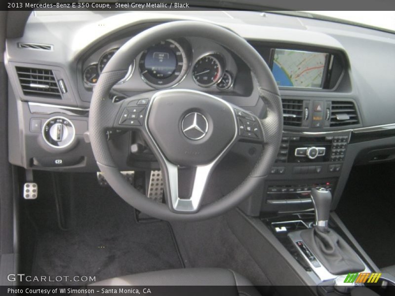 Steel Grey Metallic / Black 2013 Mercedes-Benz E 350 Coupe