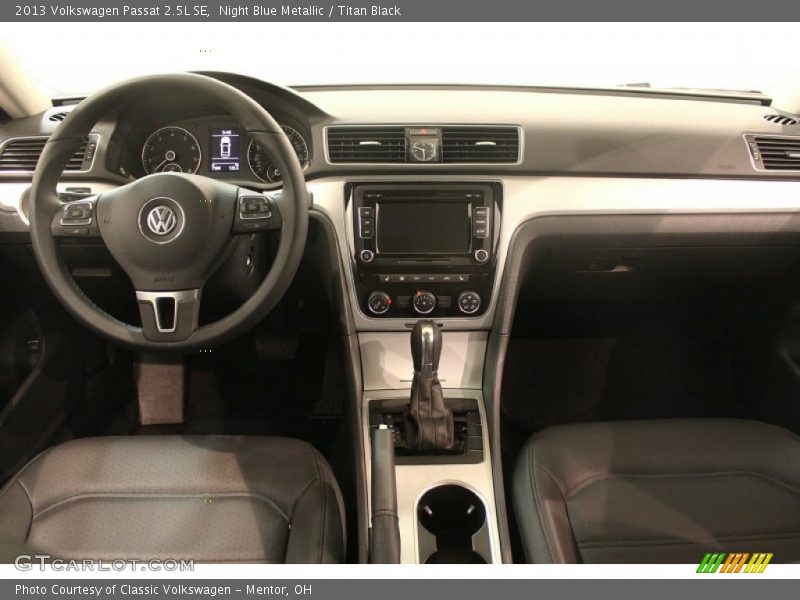 Night Blue Metallic / Titan Black 2013 Volkswagen Passat 2.5L SE