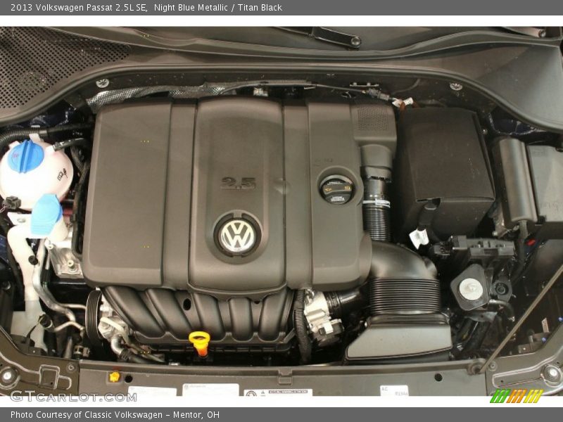 Night Blue Metallic / Titan Black 2013 Volkswagen Passat 2.5L SE