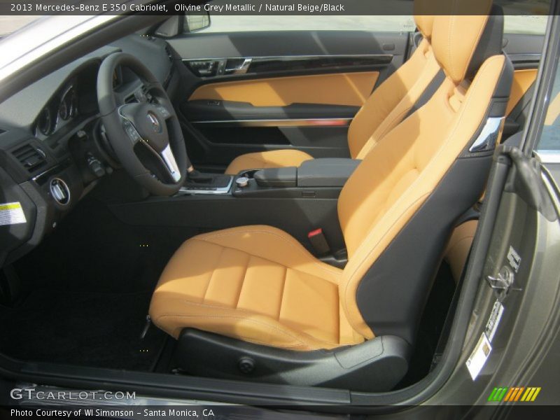 Olivine Grey Metallic / Natural Beige/Black 2013 Mercedes-Benz E 350 Cabriolet
