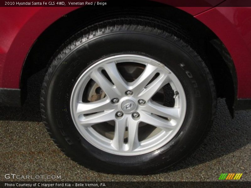 Venetian Red / Beige 2010 Hyundai Santa Fe GLS 4WD